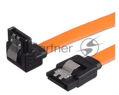 Кабель а/в GoPower Длина 0.5 м Разъемы SATA (m)-SATA (m) черный/оранжевый