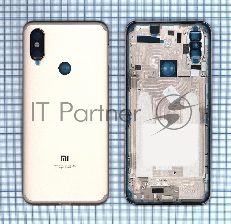 Задняя крышка для Xiaomi Mi 6X Mi A2 золотой