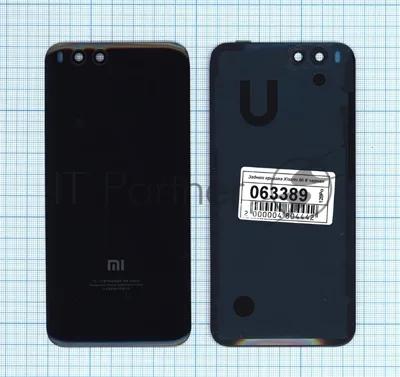 Задняя крышка для Xiaomi Mi 6 черный