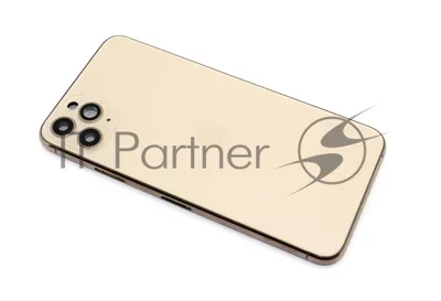 Задняя крышка (корпус) в сборе с рамкой для Apple iPhone 11 Pro Max золотой