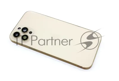 Задняя крышка (корпус) в сборе с рамкой для Apple iPhone 12 Pro Max золотой