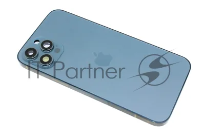 Задняя крышка (корпус) в сборе с рамкой для Apple iPhone 12 Pro Max синяя