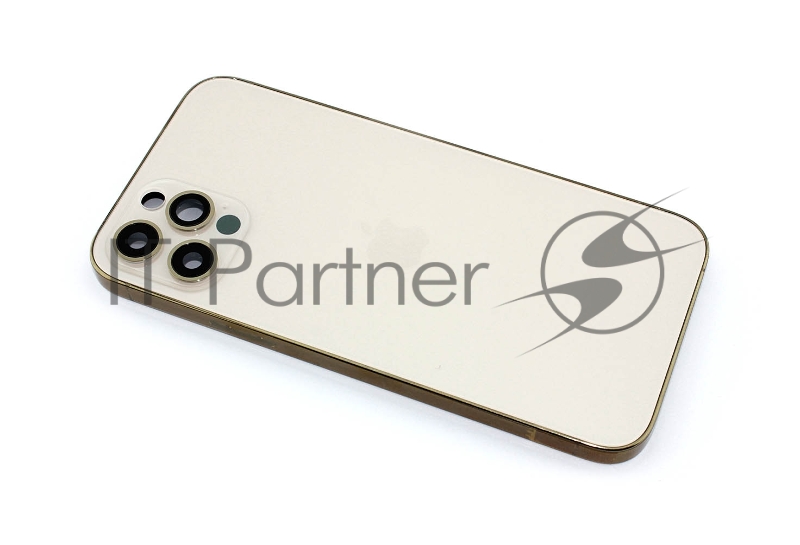 Задняя крышка (корпус) в сборе с рамкой для Apple iPhone 12 Pro золотой
