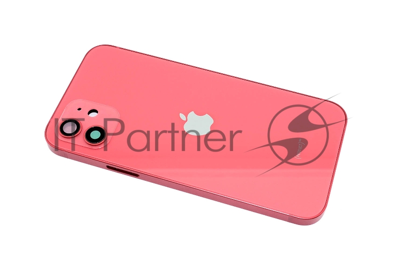 Задняя крышка (корпус) в сборе с рамкой для Apple iPhone 12 красная