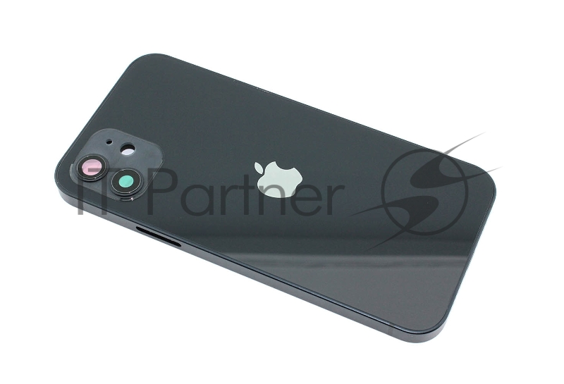 Задняя крышка (корпус) в сборе с рамкой для Apple iPhone 12 черный
