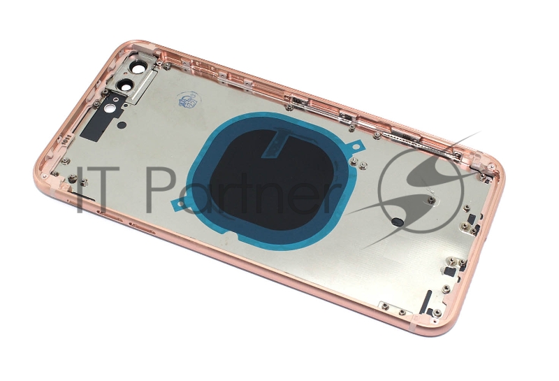 Задняя крышка (корпус) в сборе с рамкой для Apple iPhone 8 Plus розовый (Rose Gold)