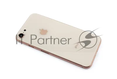 Задняя крышка (корпус) в сборе с рамкой для Apple iPhone 8 золотой