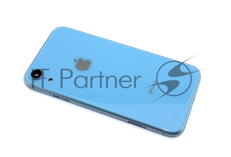 Задняя крышка (корпус) в сборе с рамкой для Apple iPhone XR blue
