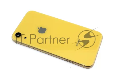 Задняя крышка (корпус) в сборе с рамкой для Apple iPhone XR желтый