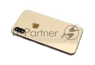 Задняя крышка (корпус) в сборе с рамкой для Apple iPhone Xs gold