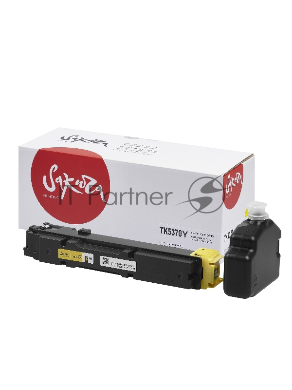 Картридж Sakura TK5370Y для Kyocera ECOSYS PA3500cx/ECOSYS MA3500cix/ECOSYS MA3500cifx, желтый, 5000к.