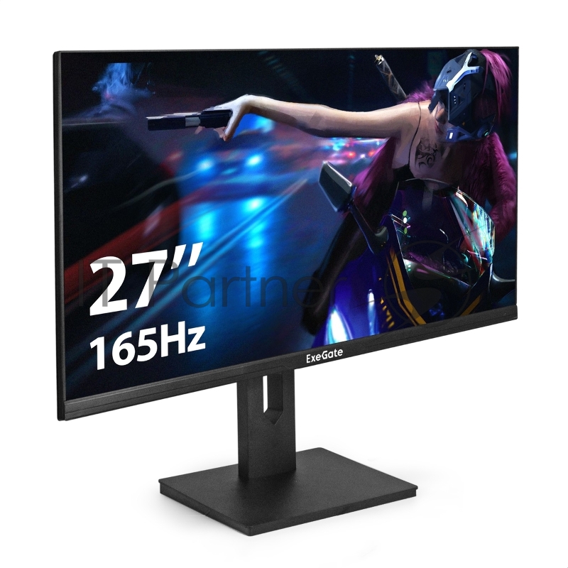 Монитор 27" ExeGate Combat EG2707C IPS 1920x1080, 165 Гц, 1 мс, 16:9, 250 кд/м², HDMI, DisplayPort, FreeSync, Flicker Free, Low Blue Light, черный