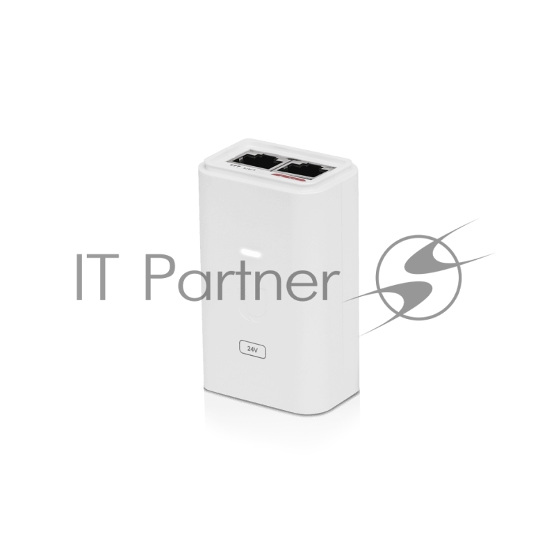 Гигабитный PoE инжектор Ubiquiti POE-24-24W-G-WH, Gigabit PoE Injector, 24V/1A (24W), белый