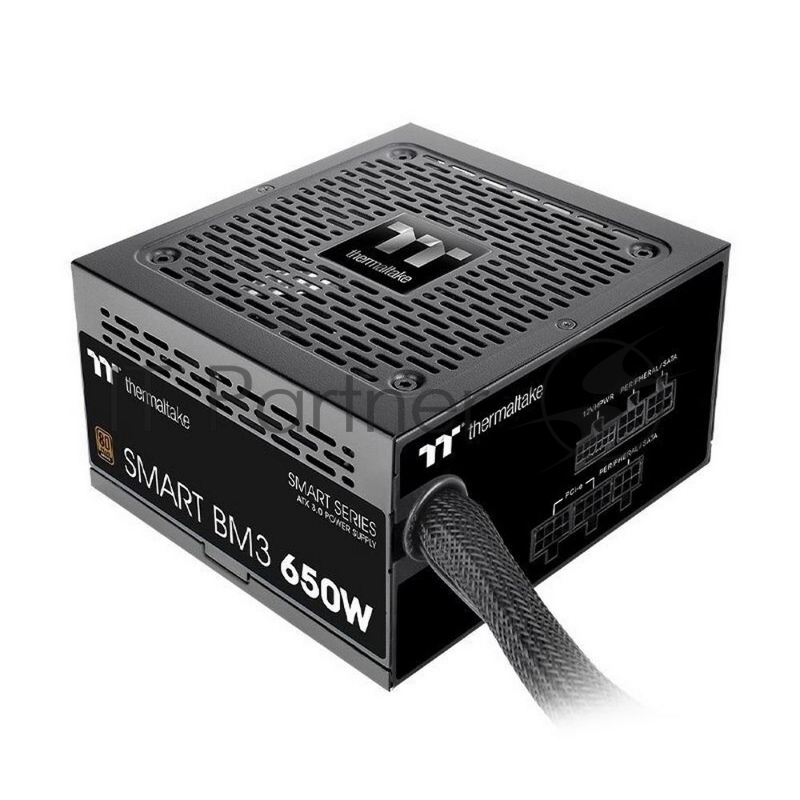 Блок питания Thermaltake Smart BM3 (PS-SPD-0650MNFABE-3), 650Вт, 80 PLUS Bronze, 120мм, модульный, черный