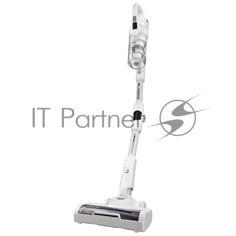 Пылесос вертикальный Polaris IQ Home PVCS 4070 белый, питание от аккумулятора, 200 Вт, уборка влажная/сухая, пылесборник 0.3 л, работа от АКБ max 80 мин.