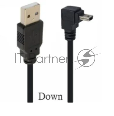 Кабель USB Type A на Mini USB угол вниз 3 м