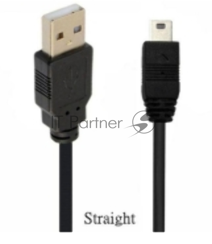 Кабель USB Type A на Mini USB прямой 0,25 м