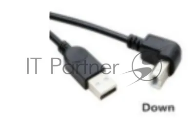 Кабель USB 2.0 на USB-B угол вниз 5 м