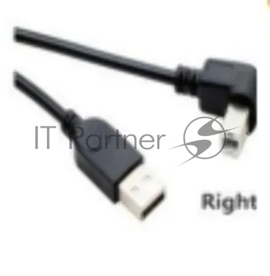 Кабель USB 2.0 на USB-B угол вправо 0,3 м