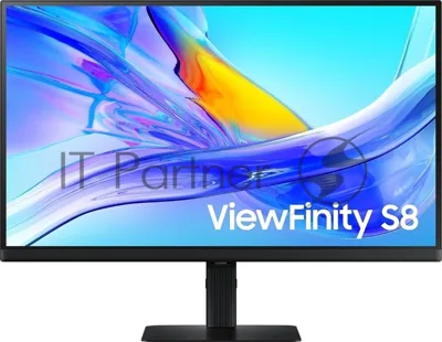 Монитор 27" Samsung ViewFinity S8 S80UD LS27D804UAIXCI IPS 3840x2160, 60 Гц, 5 мс, 16:9, 350 кд/м², 1xHDMI, 1xDP, 1xUSB-C, 3xUSB-A 3.2 Gen 1, 1x3.5 мм, черный