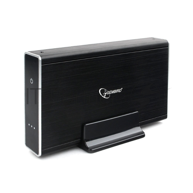 Внешний корпус USB 3.0 для 3.5" HDD/SSD Gembird EE3-U3S-1, порт Type-A, SATA III, металл, черный, коробка