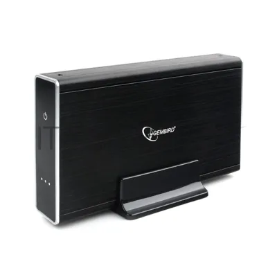 Внешний корпус USB 3.0 для 3.5" HDD/SSD Gembird EE3-U3S-1, порт Type-A, SATA III, металл, черный, коробка