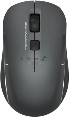 Мышь беспроводная A4Tech Fstyler FB26CS Air2 серый/черный, 2000 dpi, Bluetooth / USB, Bluetooth / радиоканал, кнопки - 4