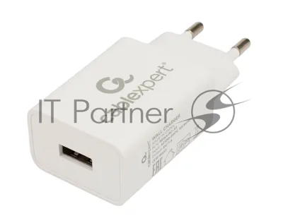 Сетевое зарядное устройство Cablexpert MP3A-PC-39 100/220V - 5V USB 1 порт, 1A, белый