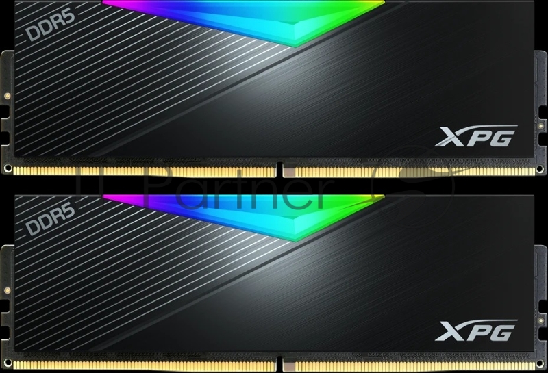 Оперативная память XPG Lancer, DDR5, 32Gb (2x16GB), 8000MHz, CL38, DIMM, с радиаторами, RGb черный