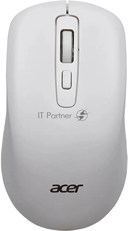Мышь беспроводная Acer OMR309 белый, 1600 dpi, радиоканал, USB, кнопки - 4