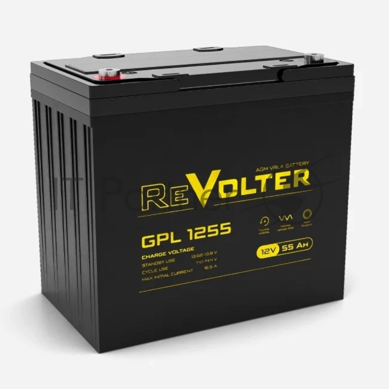 Аккумулятор 12В 55А.ч REVOLTER GPL 1255