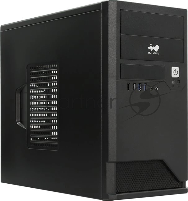 Компьютерный корпус Mini Tower InWin EMR048 черный U2.0*2+U3.0*2+A(HD) mATX (без блока питания)