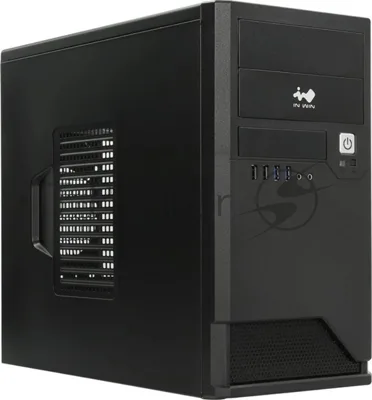 Компьютерный корпус Mini Tower InWin EMR048 черный U2.0*2+U3.0*2+A(HD) mATX (без блока питания)