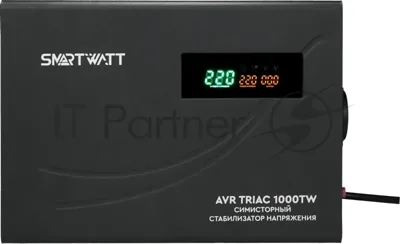 Стабилизатор напряжения Smartwatt AVR Triac 1000TW 1000ВА черный
