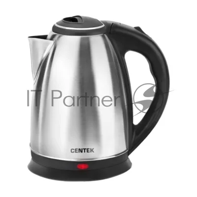 Чайник электрический Centek CT-0035 (матовый) металл 1,5л, 2000Вт, хромированная вставка на крышке
