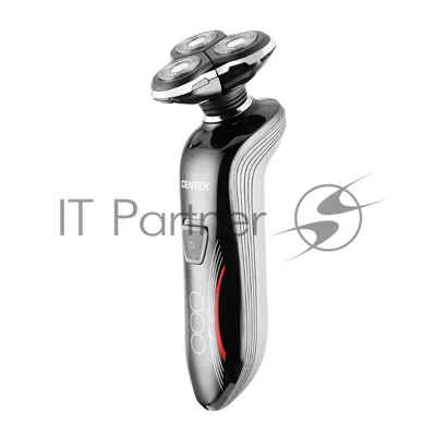 Электробритва Centek CT-2159 (черн/хром) 3 плавающие головки, аккумулятор+работа от сети, Li-Ion600мА·ч