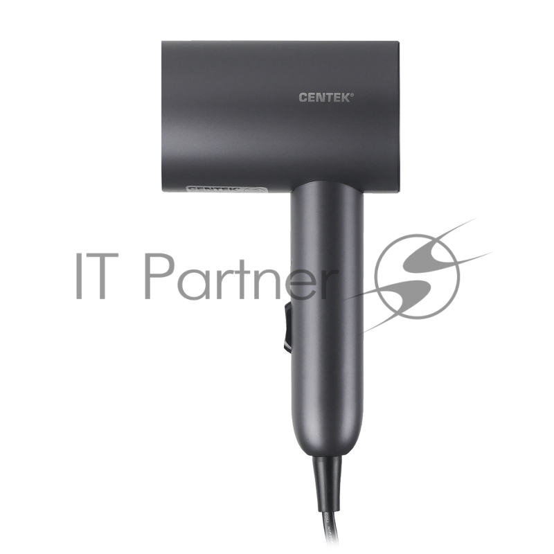 Фен Centek CT-2201 серый, 900 Вт, компактный, ионизация
