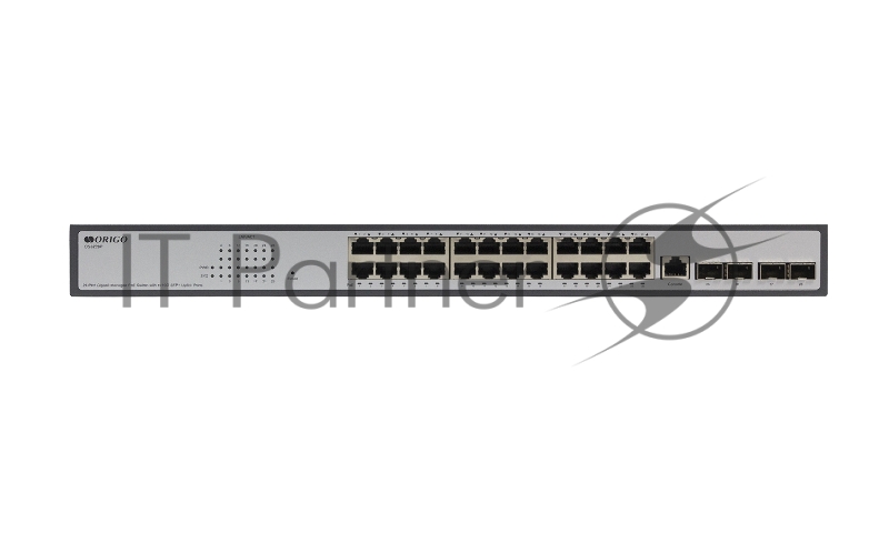 Коммутатор ORIGO OS3228P/370W/A1A, 24×1 Гбит/с PoE + 4×10 Гбит/с SFP+, управляемый