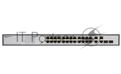 Коммутатор ORIGO OS2228P/370W/A1A, 24×1 Гбит/с PoE + 2×1 Гбит/с + 2×1 Гбит/с Combo (SFP/RJ-45), неуправляемый