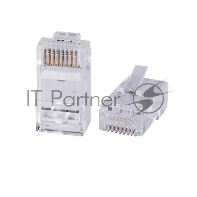 Коннектор Cabeus 8P8C-C6-FC RJ-45 быстрой установки под витую пару, категория 6 , универсальный (для одножильного и многожильного кабеля с толщиной изоляции до 1,05)