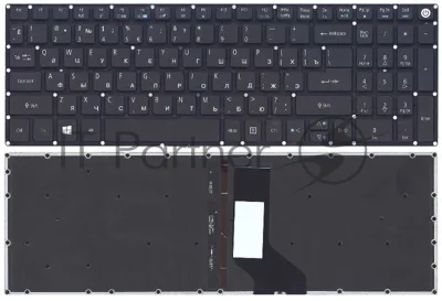 Клавиатура для ноутбука Acer Aspire E5-573 /Nitro VN7-572G VN7-592G черная с подсветкой
