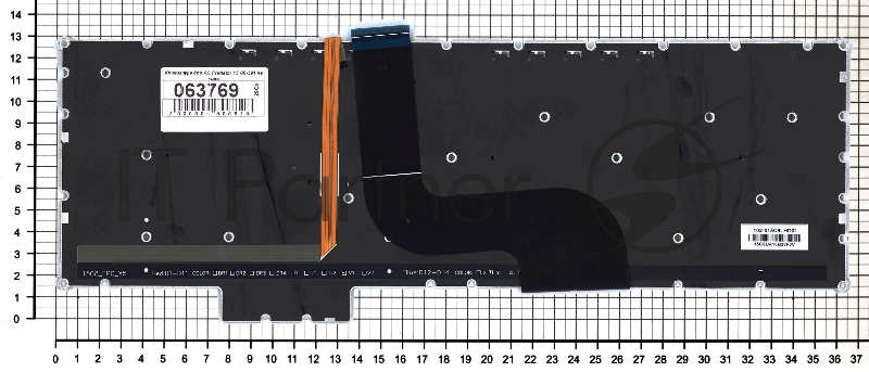 Клавиатура для ноутбука Acer Predator 15 G9-591 черная с подсветкой