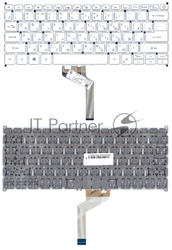 Клавиатура для ноутбука Acer Swift 7 SF714-52T белая