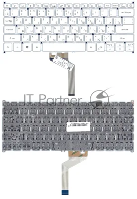 Клавиатура для ноутбука Acer Swift 7 SF714-52T белая