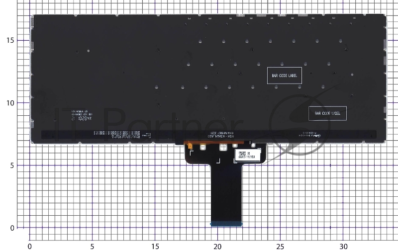 Клавиатура для ноутбука Asus E410MA черная с подсветкой