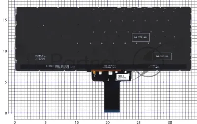 Клавиатура для ноутбука Asus E410MA черная с подсветкой