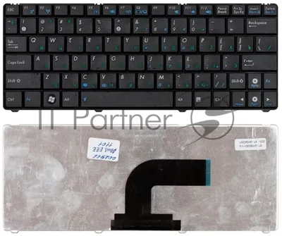 Клавиатура для ноутбука Asus Eee PC 1101 1101HA N10 N10E N10J черная