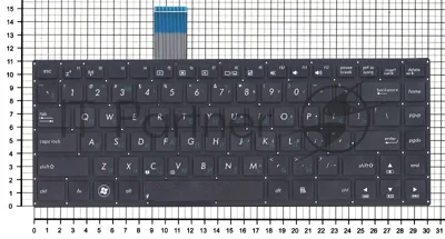 Клавиатура для ноутбука Asus K46 K46C черная