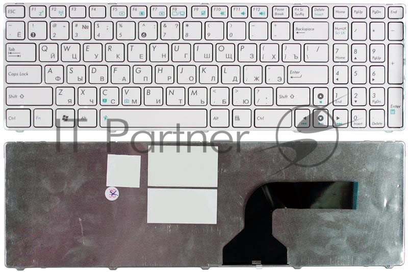 Клавиатура для ноутбука Asus K52 белый