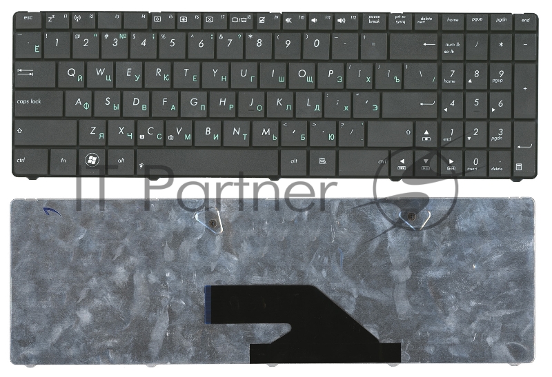Клавиатура для ноутбука Asus K75 K75DE K75VJ K75VM черная